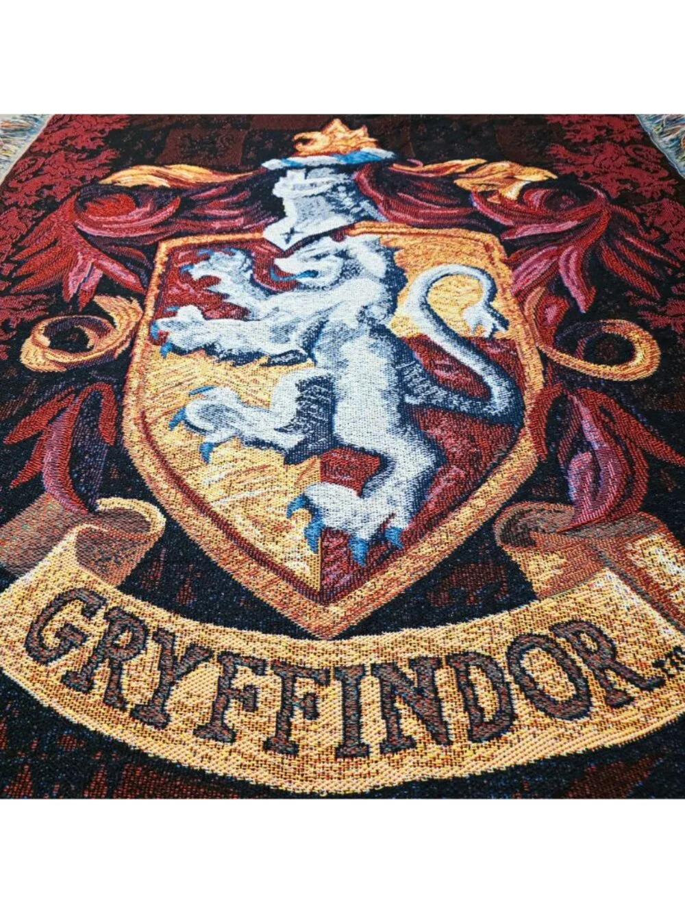 Warner Bros Harry Potter Gryffindor Woven Tapestry Throw Blanket